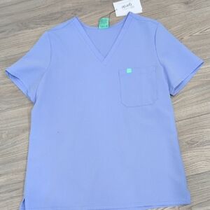 Garde Melasde persian purple  V-Neck Scrub Top one pocket